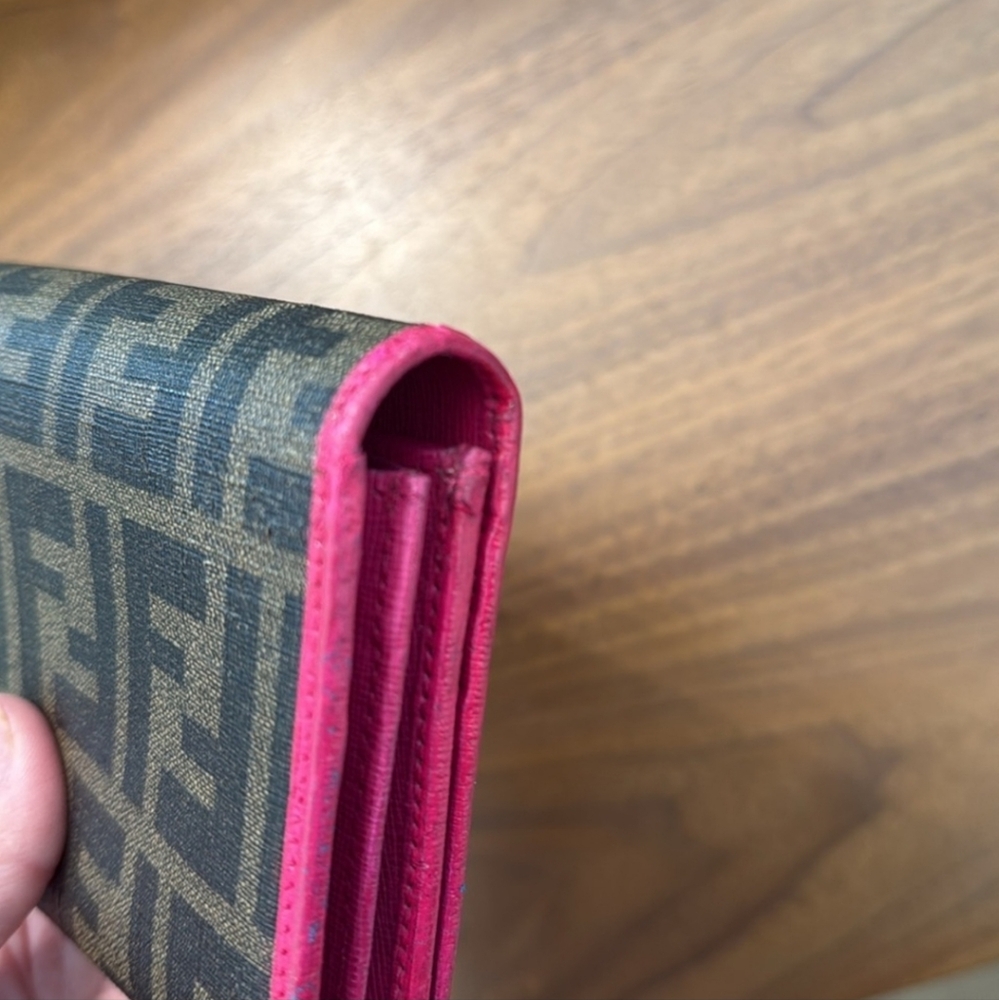 Fendi Brown and Pink Women's Wallet - Picture 7 of 9